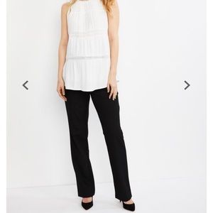 A Pea in the Pod Maternity Dress‎ pants Straight Leg Black size Medium